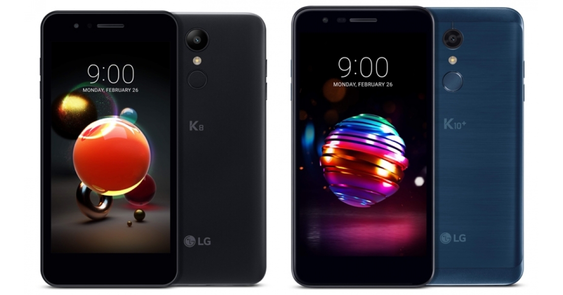 Дебют смартфонов среднего уровня LG K8 2018 и K10 2018 с экраном HD